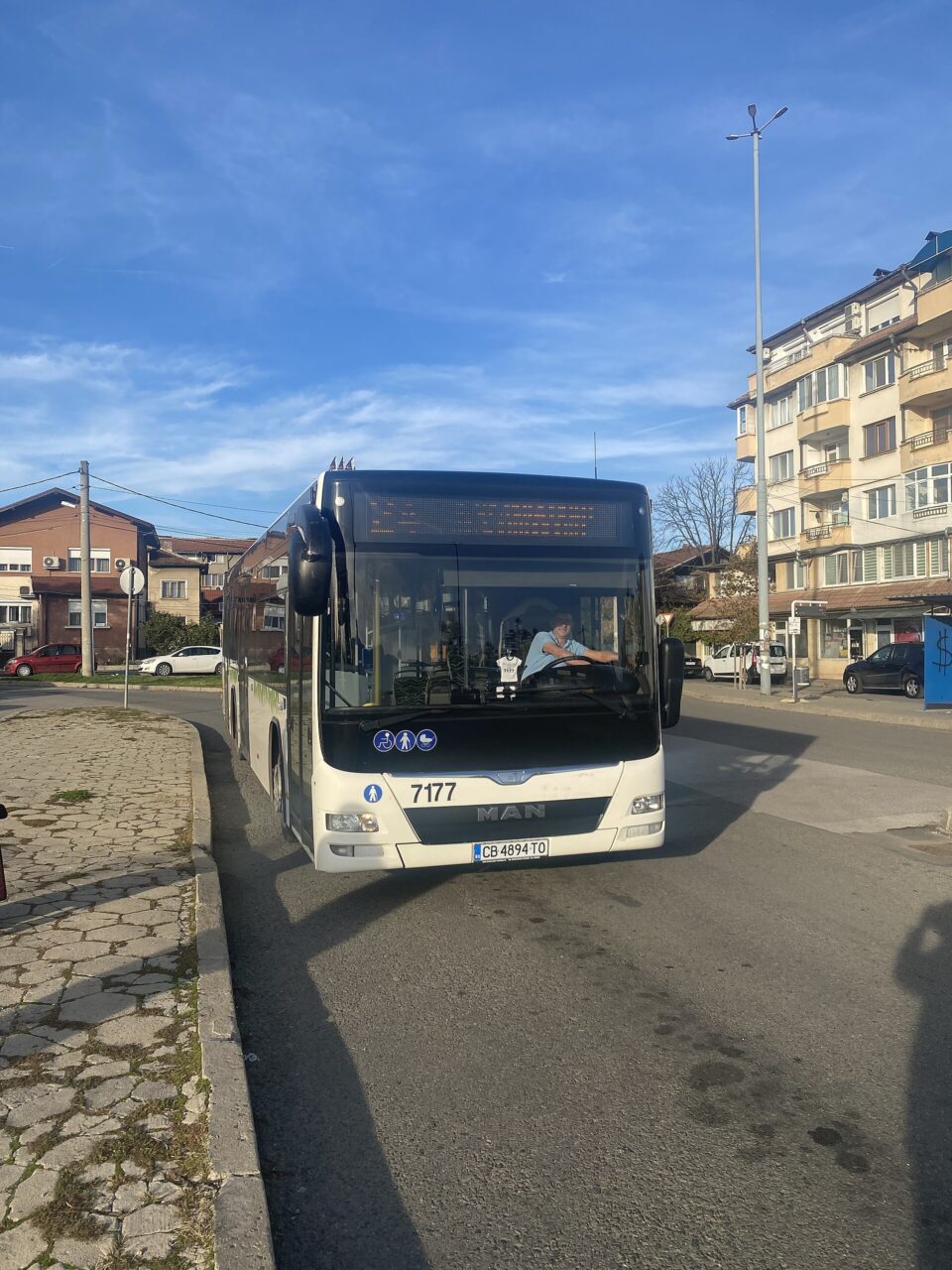 Нископодов автобус MAN Lion’s City по линия 24 в София
